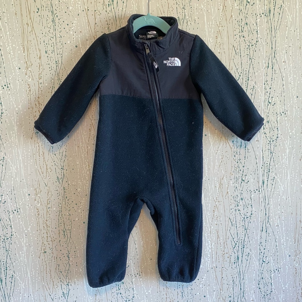 The North Face Infant Unisex Denali Fleece Bunting Black size 12-18mo